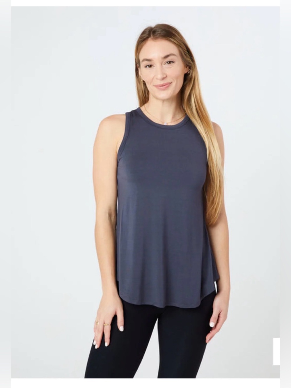 SheBird Freedom Racerback Tank in Navy Blue , size 6/Large